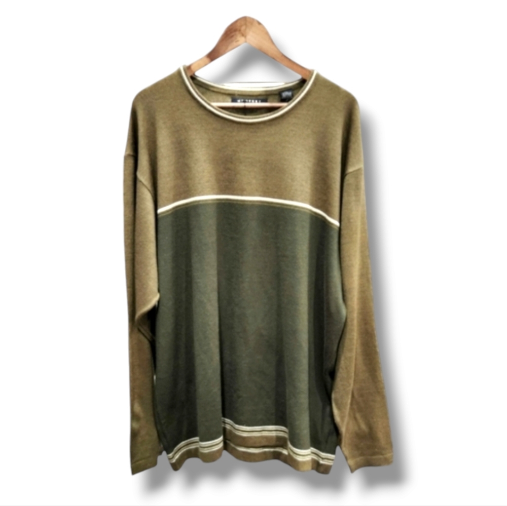 M.E. Sport Long Sleeve Color Block Pullover Sweater | XXL